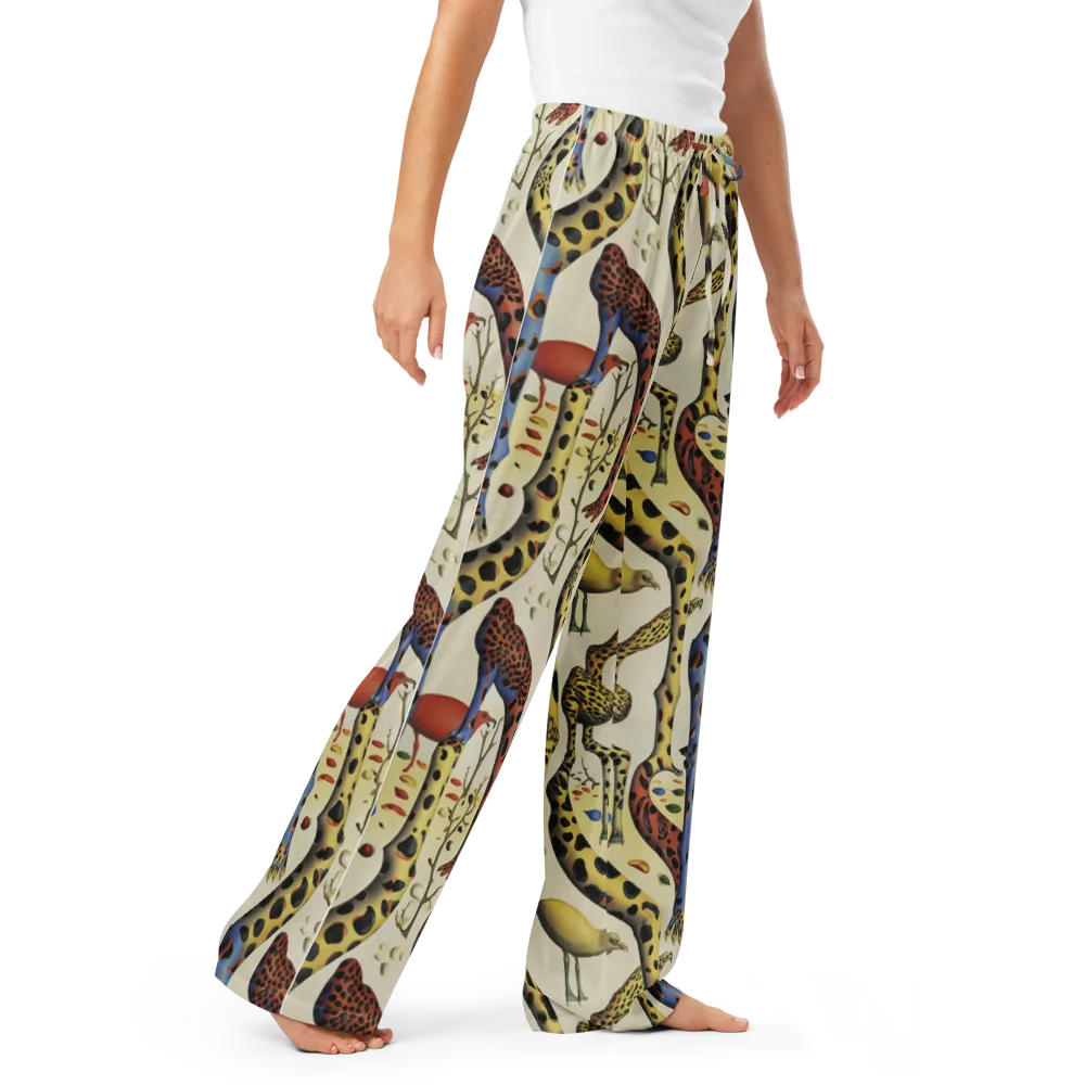 Giraffe Dreamscape on Women's Pajama Pants — Right Front