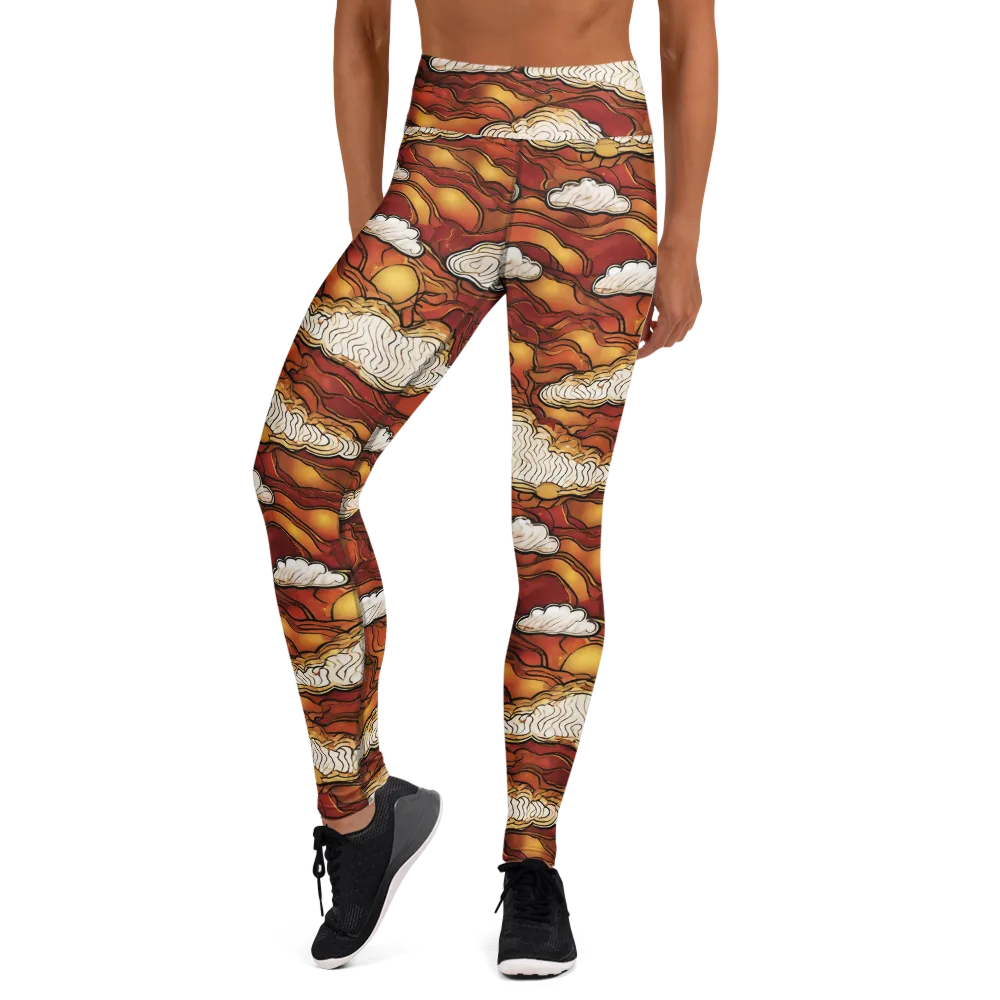 Embercloud Horizon on Yoga Leggings — Front