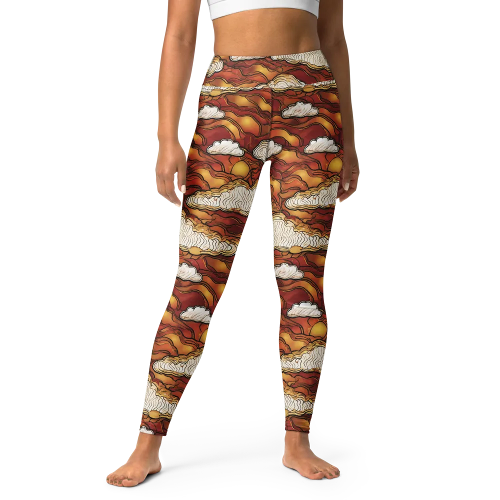 Embercloud Horizon on Yoga Leggings — Front