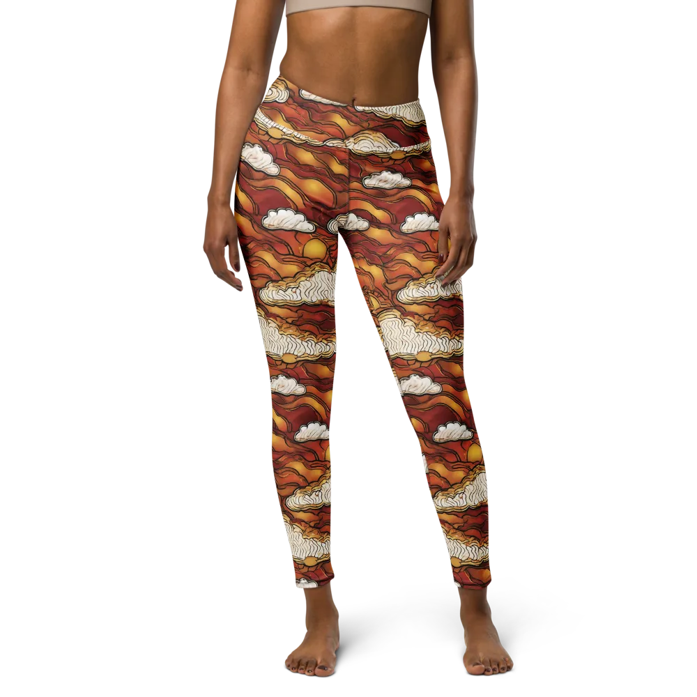 Embercloud Horizon on Yoga Leggings — Front
