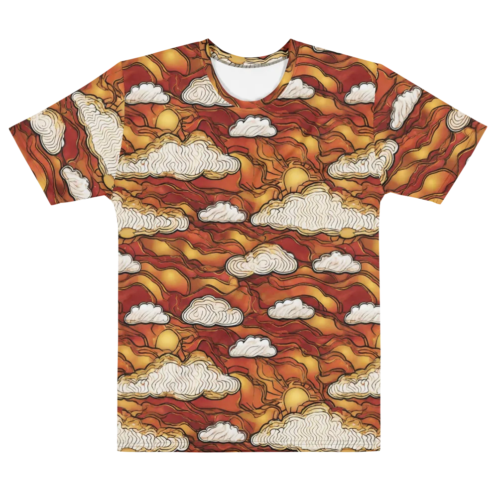 Embercloud Horizon on Men's Cotton Crew Neck T-Shirt — Front