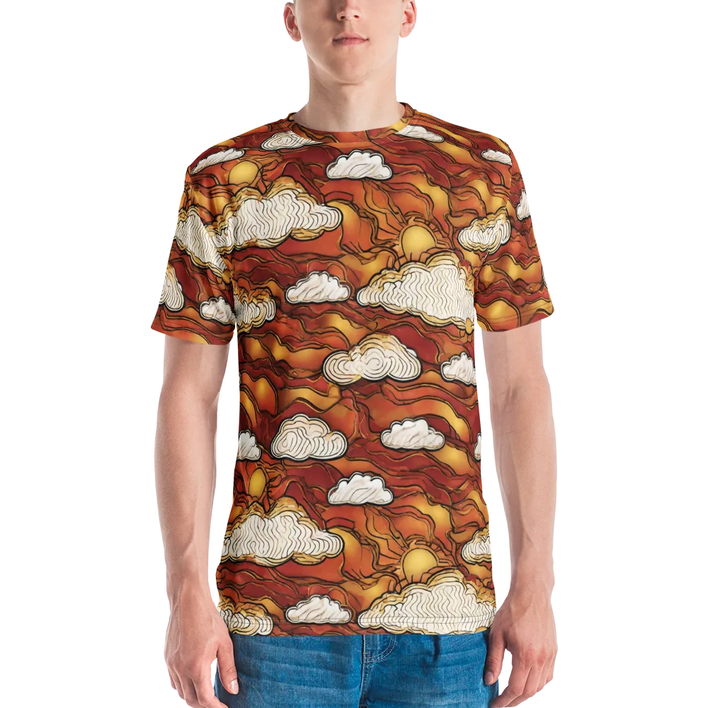 Embercloud Horizon on Men's Crew Neck T-Shirt — Front