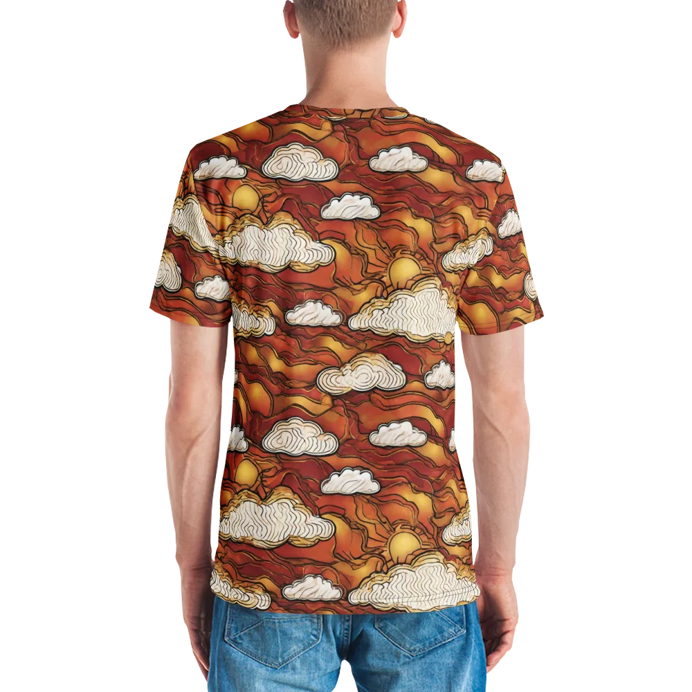 Embercloud Horizon on Men's Crew Neck T-Shirt — Back