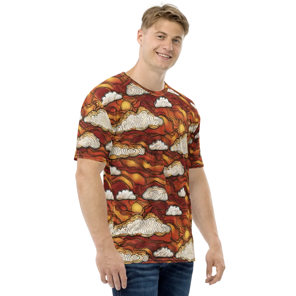 Embercloud Horizon on Men's Crew Neck T-Shirt — Right