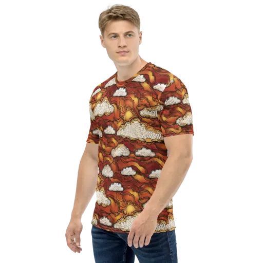 Embercloud Horizon on a Men's Crew Neck T-Shirt