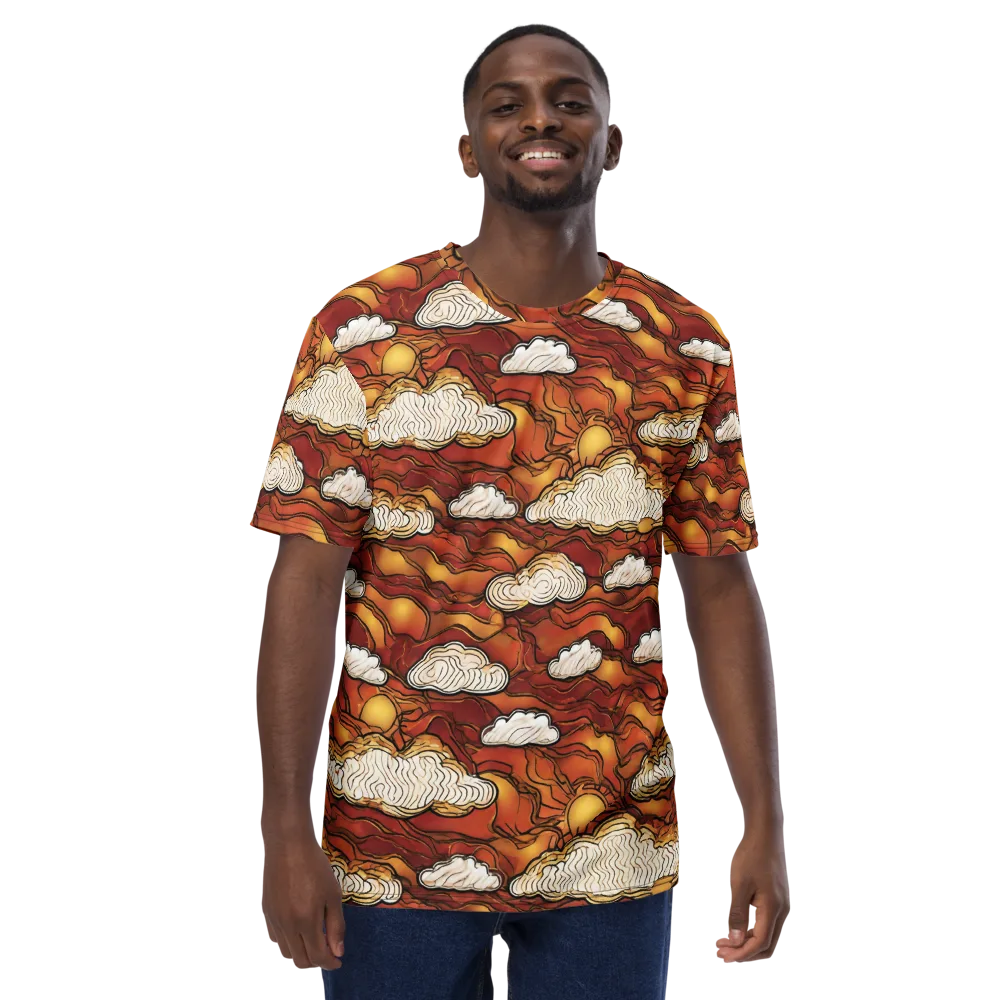 Embercloud Horizon on Men's Crew Neck T-Shirt — Front