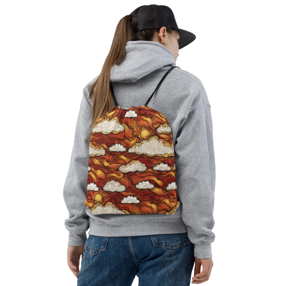 Embercloud Horizon on Drawstring Bag — Front