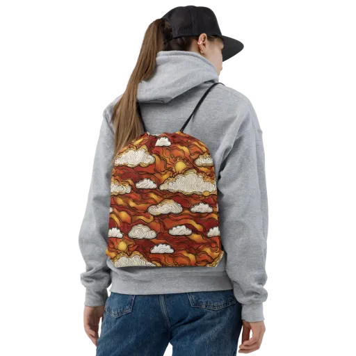 Embercloud Horizon on a Drawstring Bag