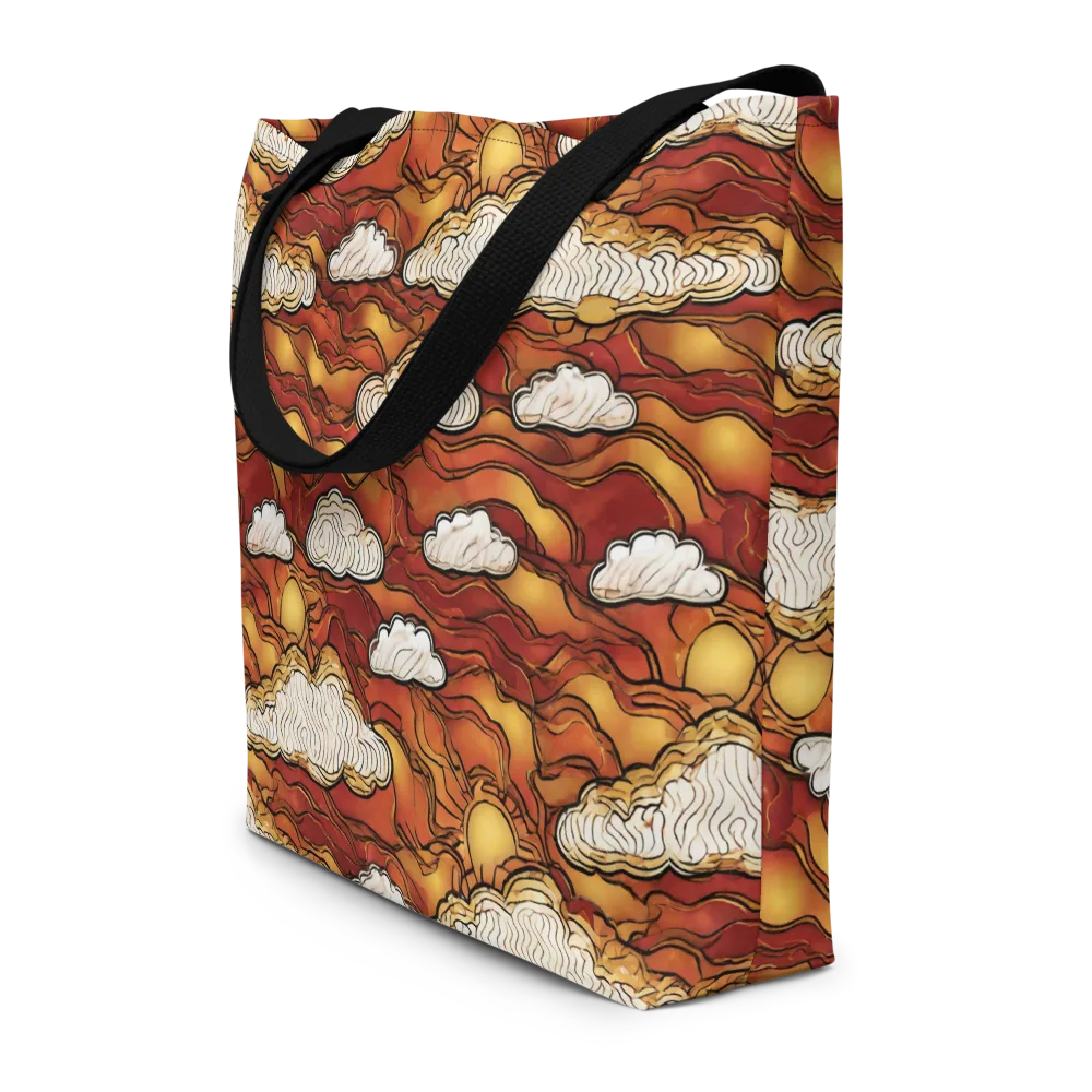 Embercloud Horizon on Large Tote Bag W/ Pocket — Front