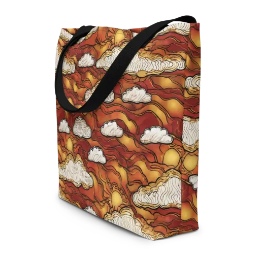 Embercloud Horizon on a Large Tote Bag W/ Pocket