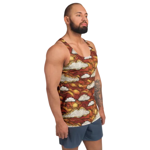 Embercloud Horizon on a Men's Tank Top