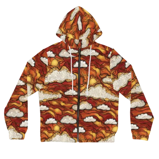 Embercloud Horizon on a Women's Full-Zip Hoodie