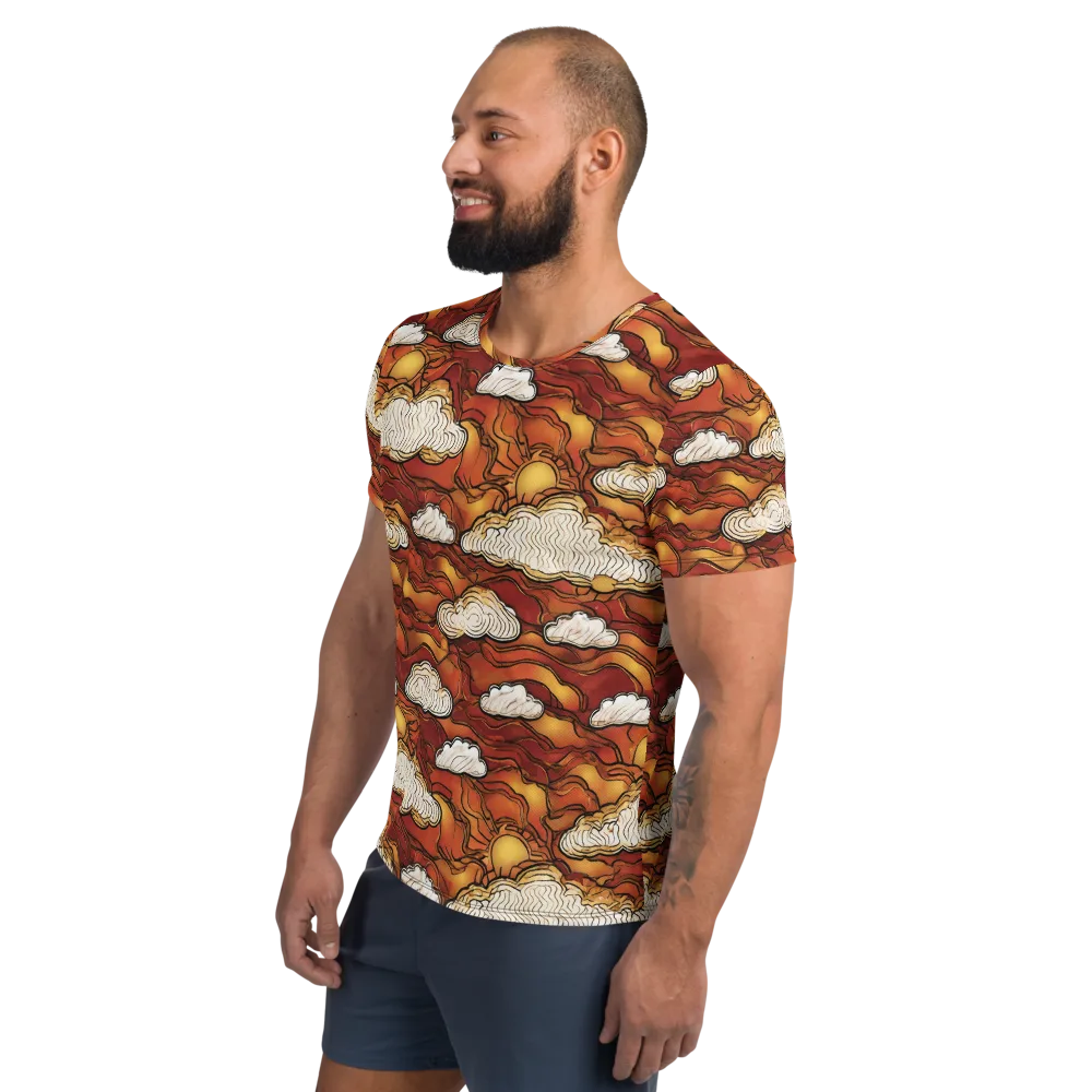 Embercloud Horizon on Men's Athletic T-Shirt — Left