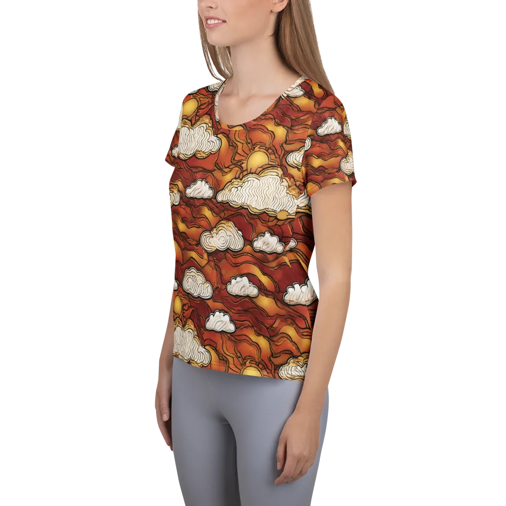 Embercloud Horizon on Women's Athletic T-Shirt — Left