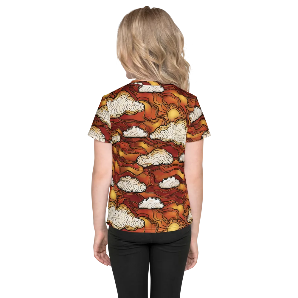 Embercloud Horizon on Kids Crew Neck T-Shirt — Back