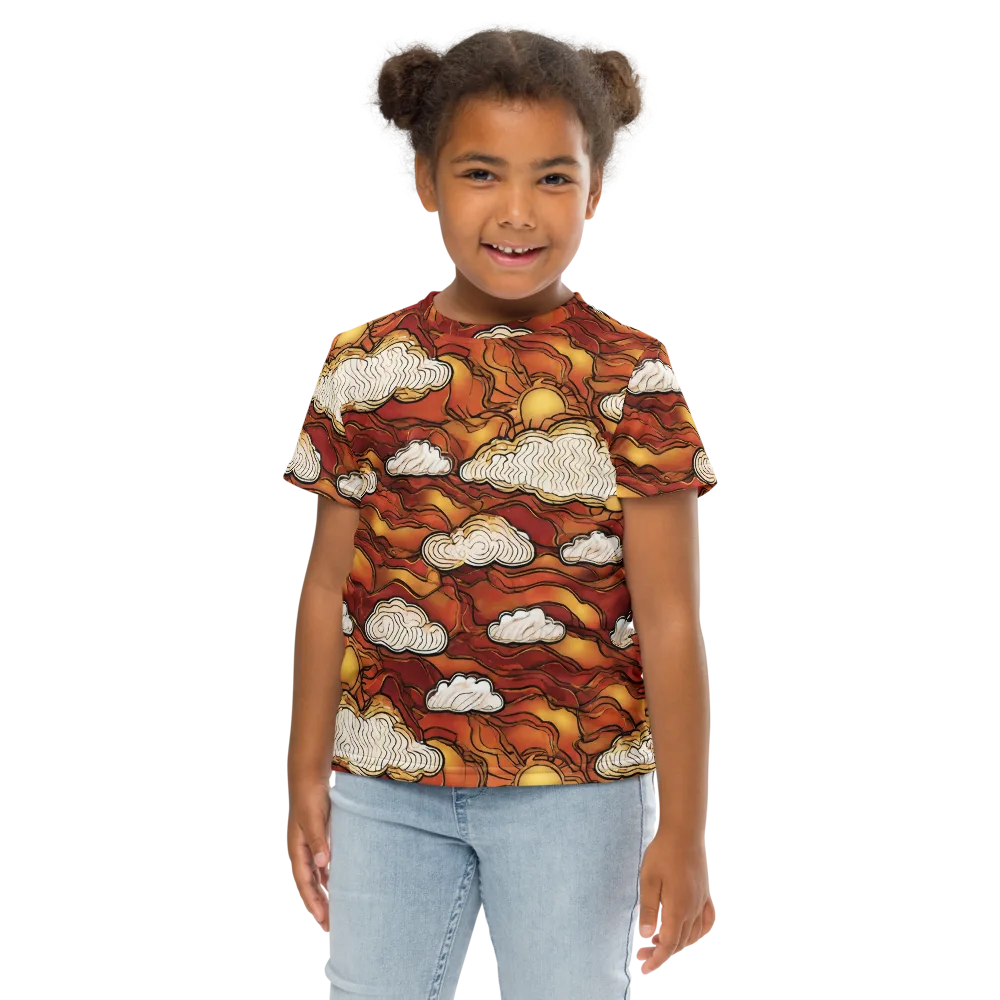 Embercloud Horizon on Kids Crew Neck T-Shirt — Front