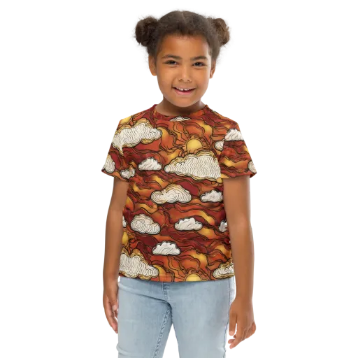 Embercloud Horizon on a Kids Crew Neck T-Shirt