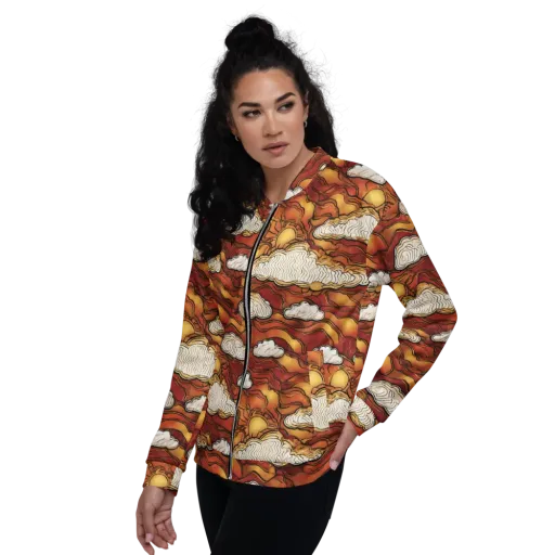 Embercloud Horizon on a Bomber Jacket