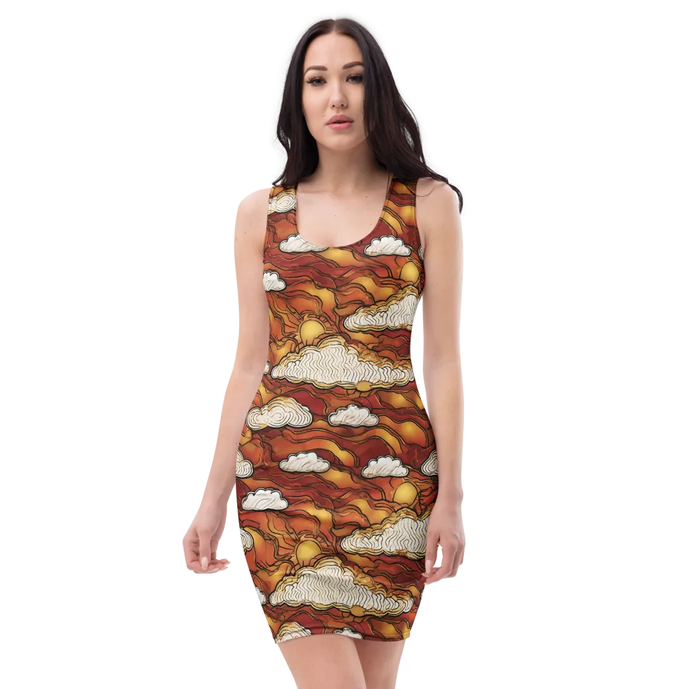 Embercloud Horizon on Bodycon Dress — Front