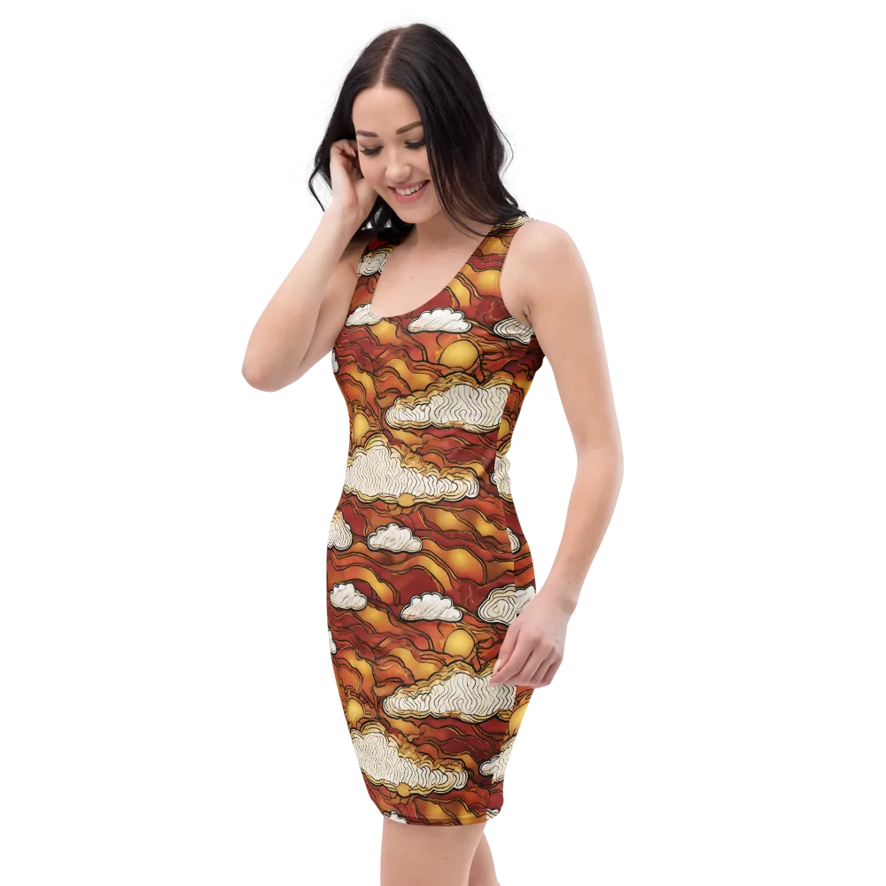 Embercloud Horizon on Bodycon Dress — Left Front