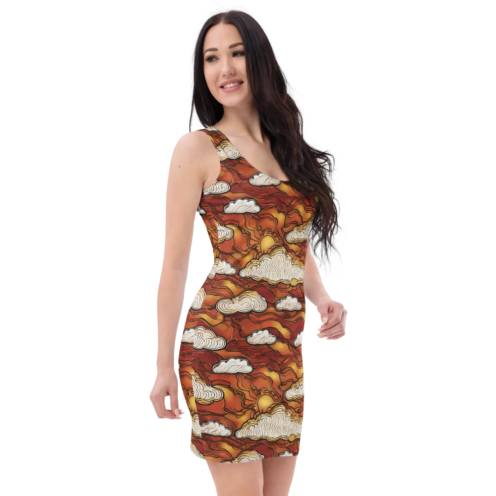 Embercloud Horizon on Bodycon Dress — Right Front