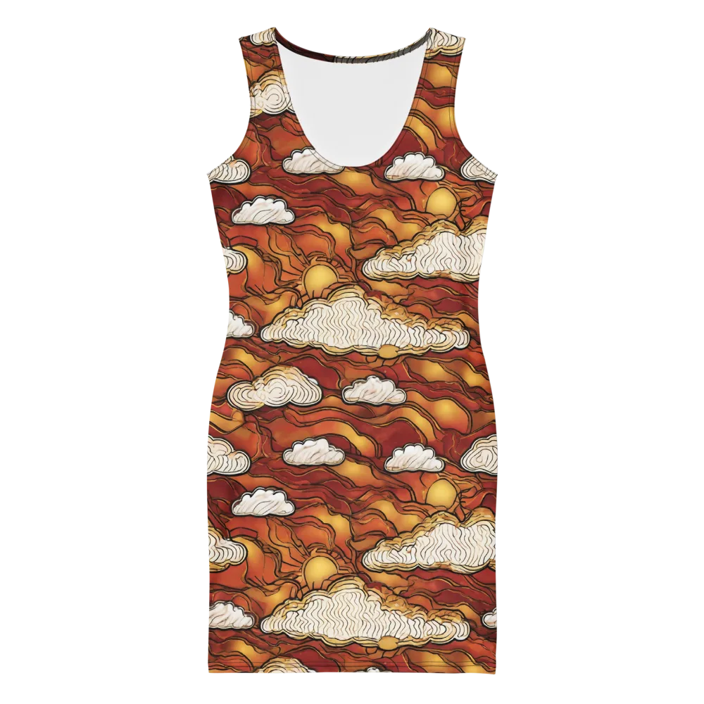 Embercloud Horizon on Bodycon Dress — Front