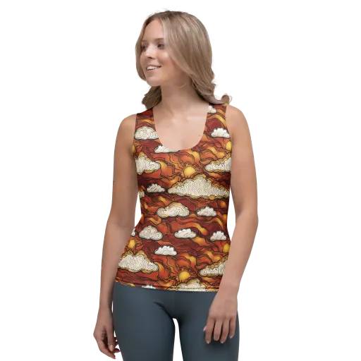 Embercloud Horizon on a Women's Tank Top
