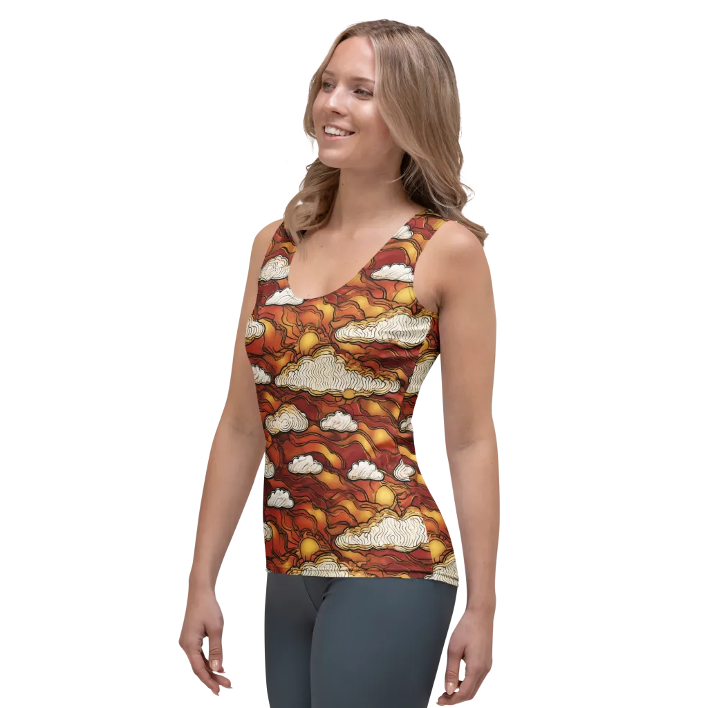 Embercloud Horizon on Women's Tank Top — Left Front