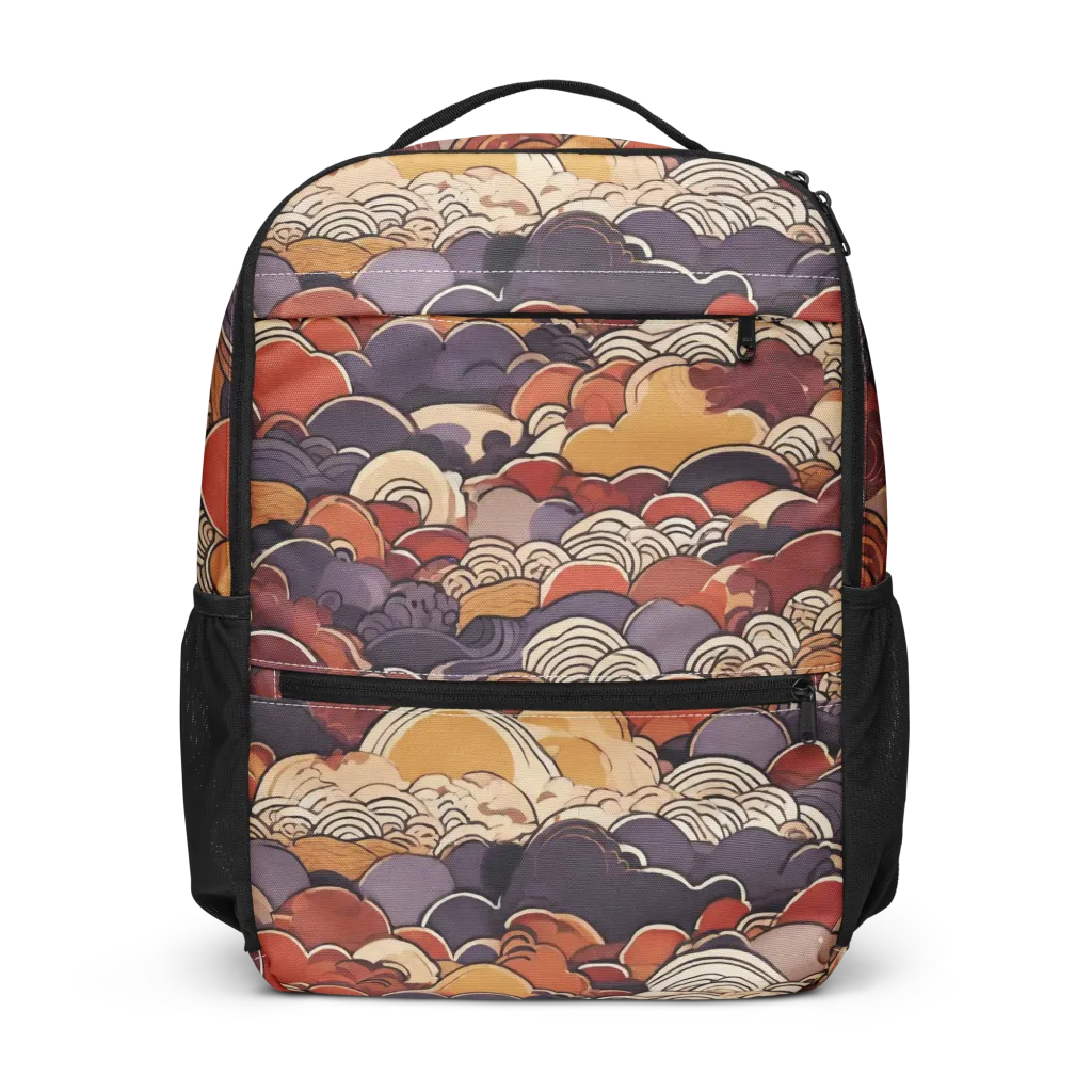 Autumn Wavecrest on Utility Backpack — Front