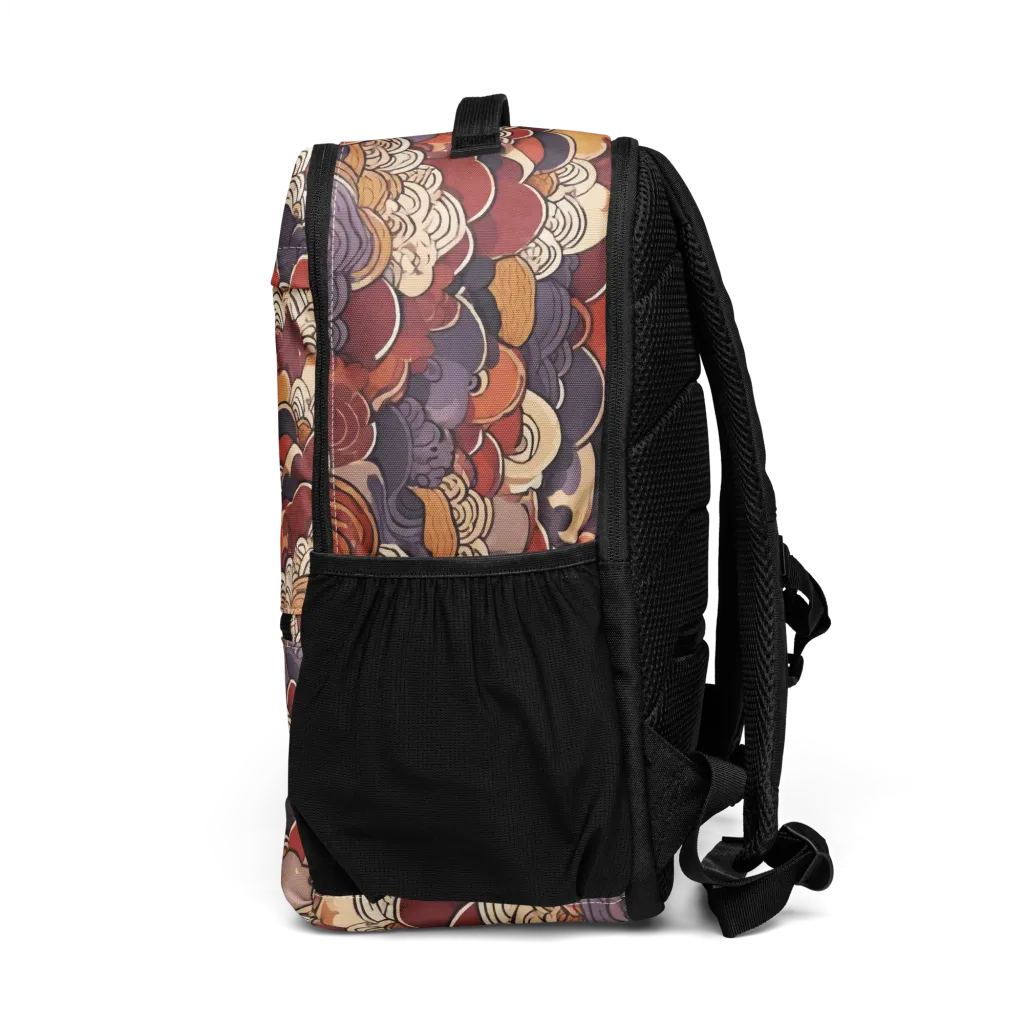 Autumn Wavecrest on Utility Backpack — Left