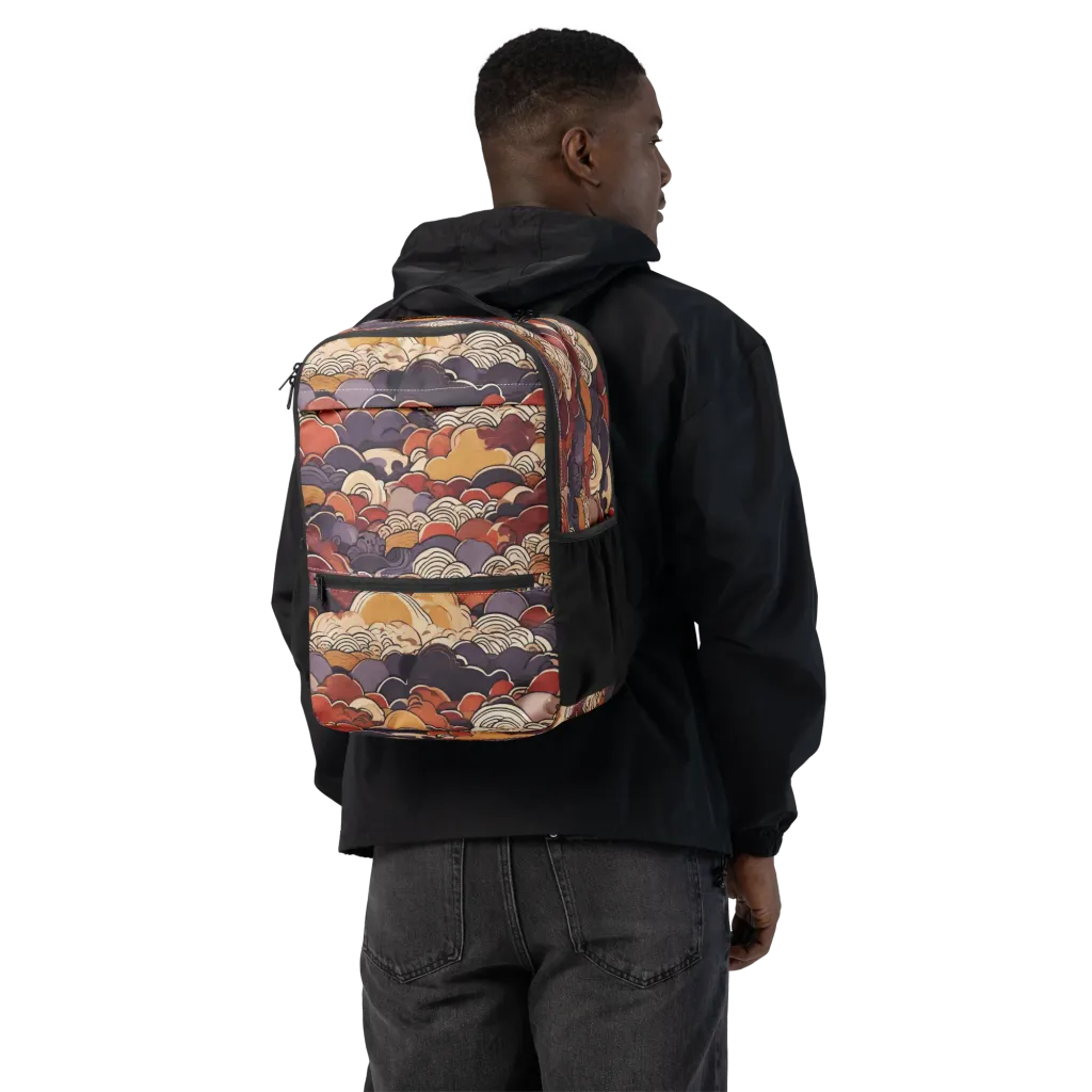 Autumn Wavecrest on Utility Backpack — Back