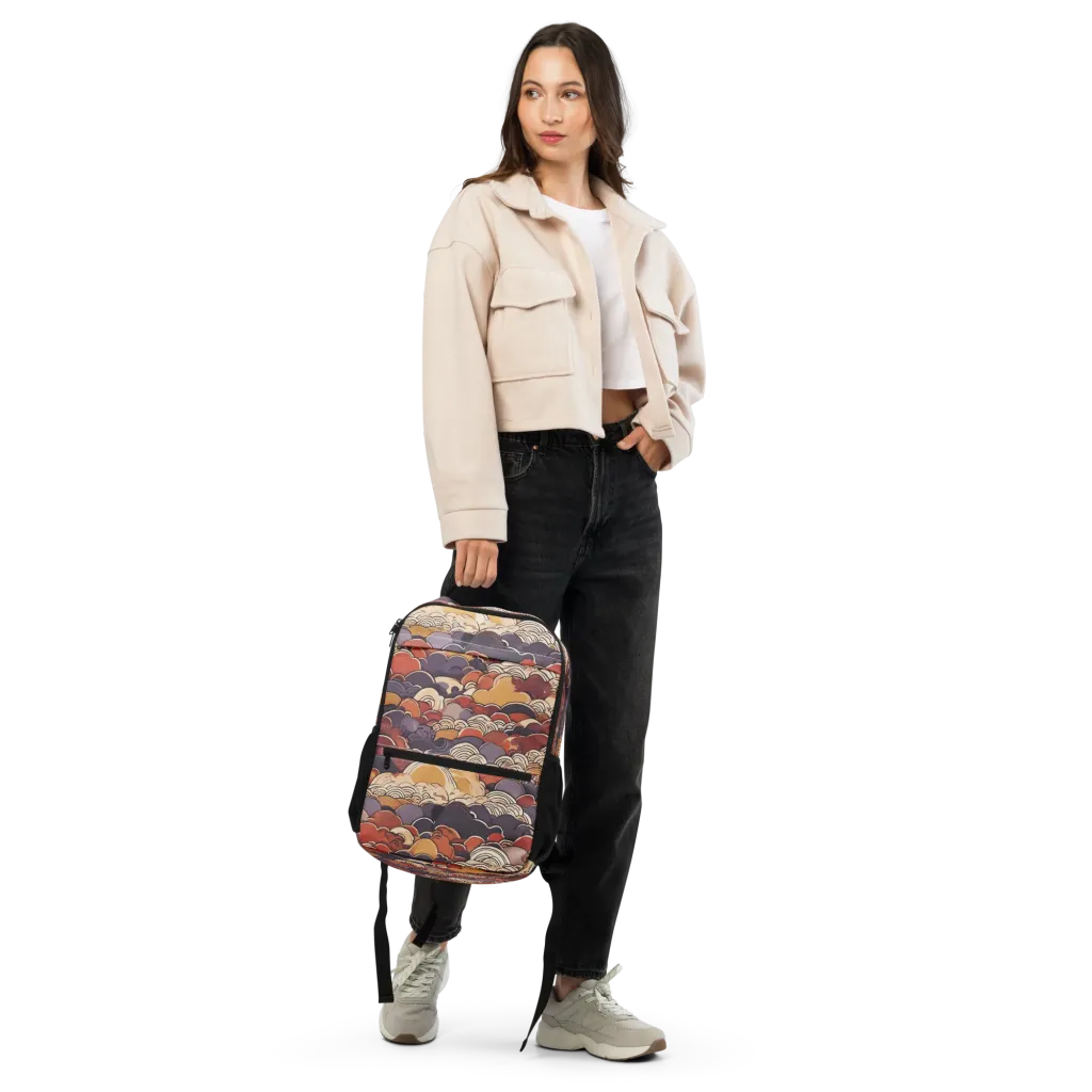 Autumn Wavecrest on Utility Backpack — Front