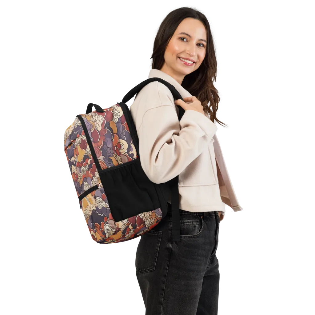 Autumn Wavecrest on Utility Backpack — Right