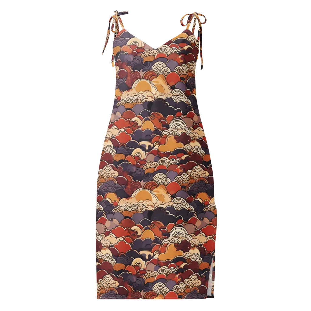 Autumn Wavecrest on Slip Dress — Front