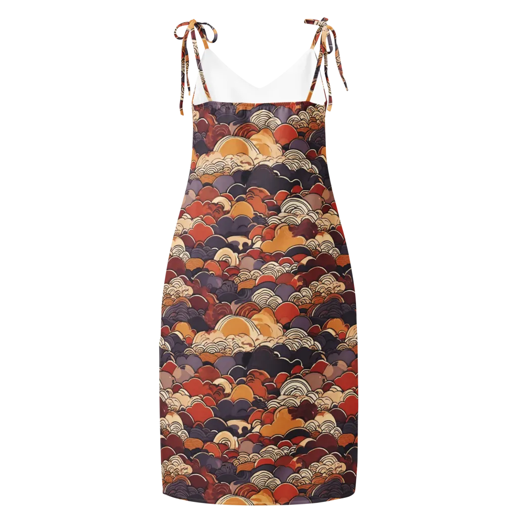 Autumn Wavecrest on Slip Dress — Back