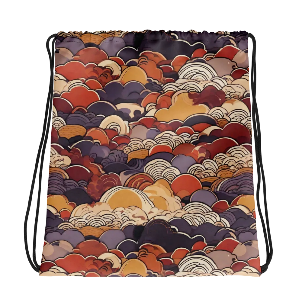 Autumn Wavecrest on Drawstring Bag — Photo