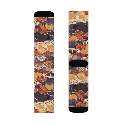 Autumn Wavecrest on a Socks