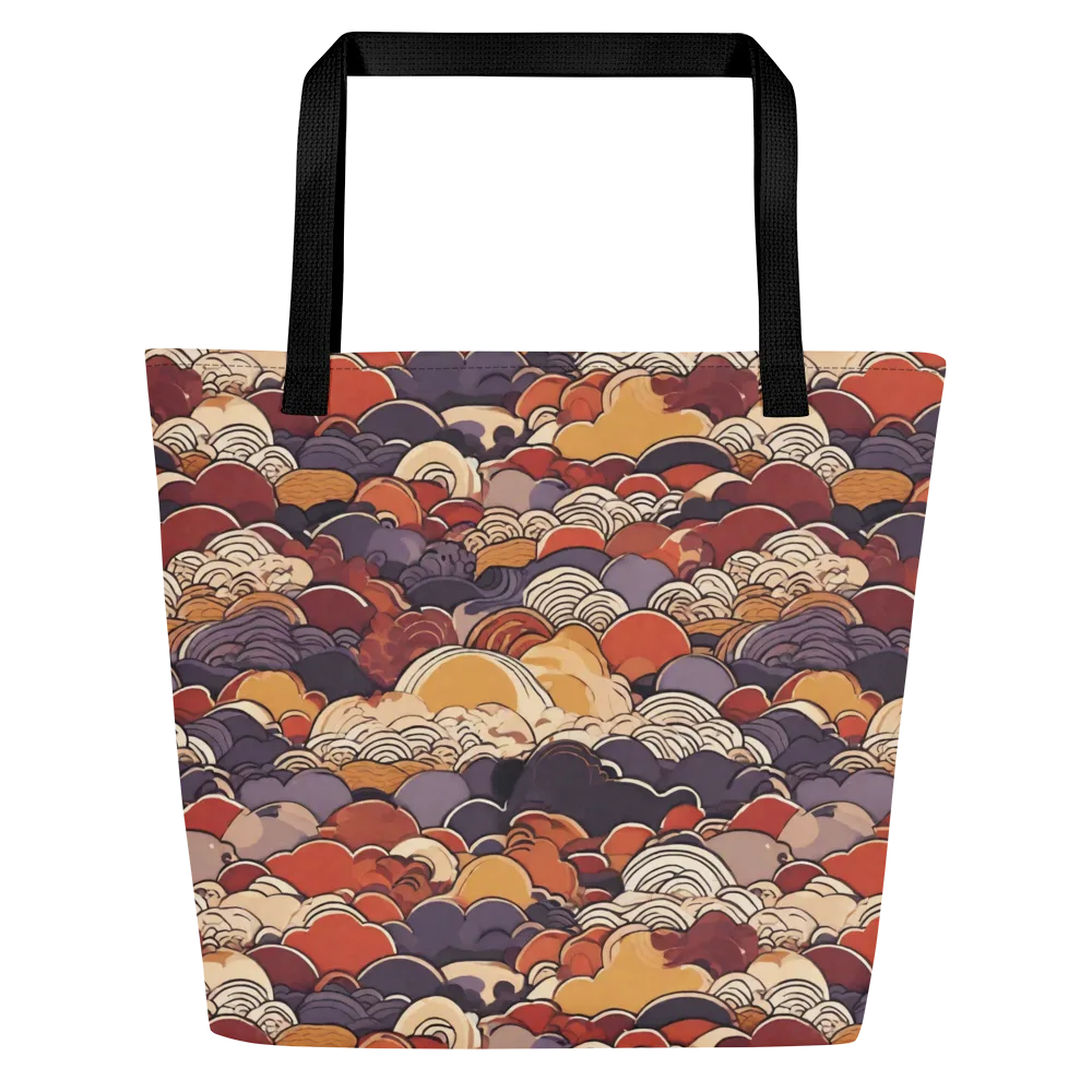 Autumn Wavecrest on Large Tote Bag W/ Pocket — Front