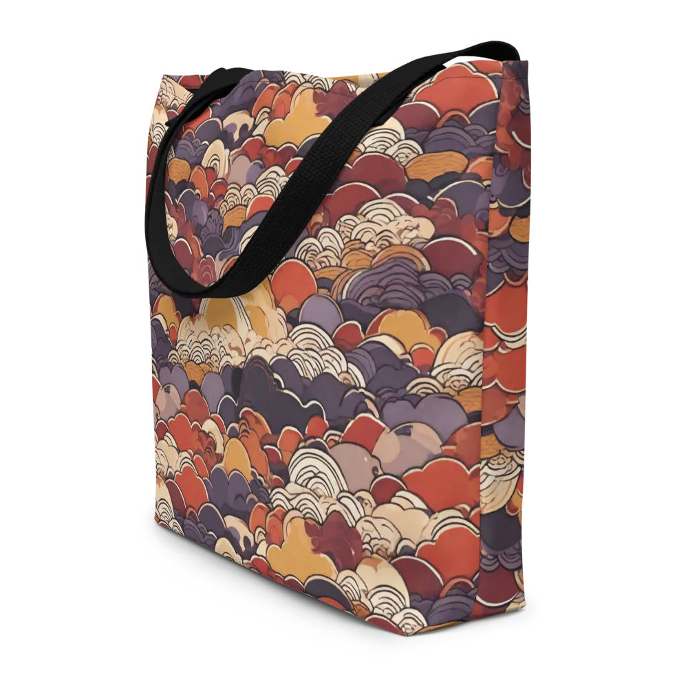 Autumn Wavecrest on Large Tote Bag W/ Pocket — Front