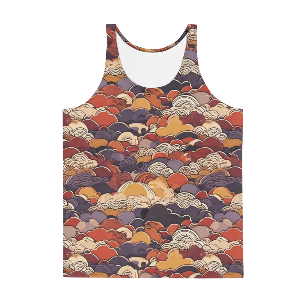 Autumn Wavecrest on Men's Tank Top — Front