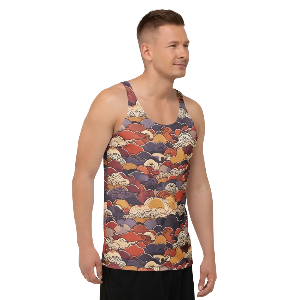 Autumn Wavecrest on Men's Tank Top — Right Front
