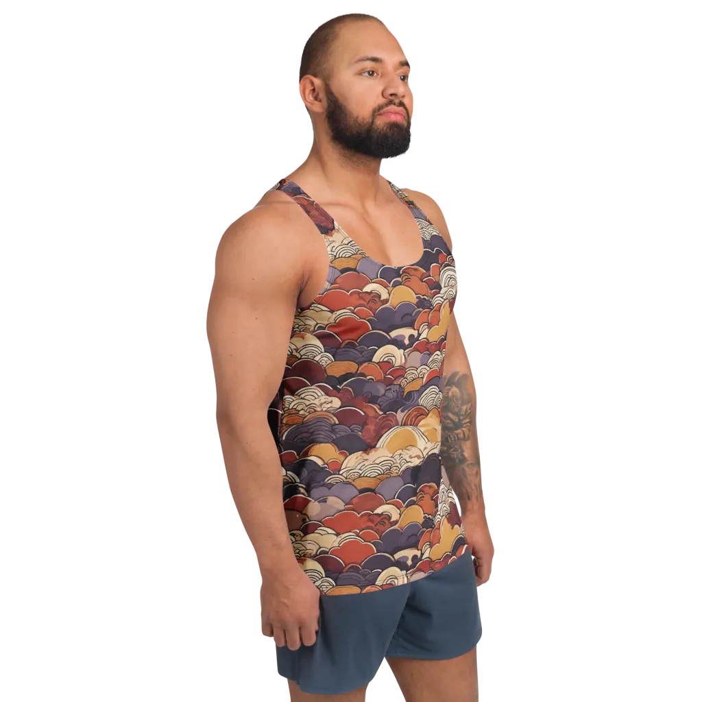 Autumn Wavecrest on Men's Tank Top — Right Front