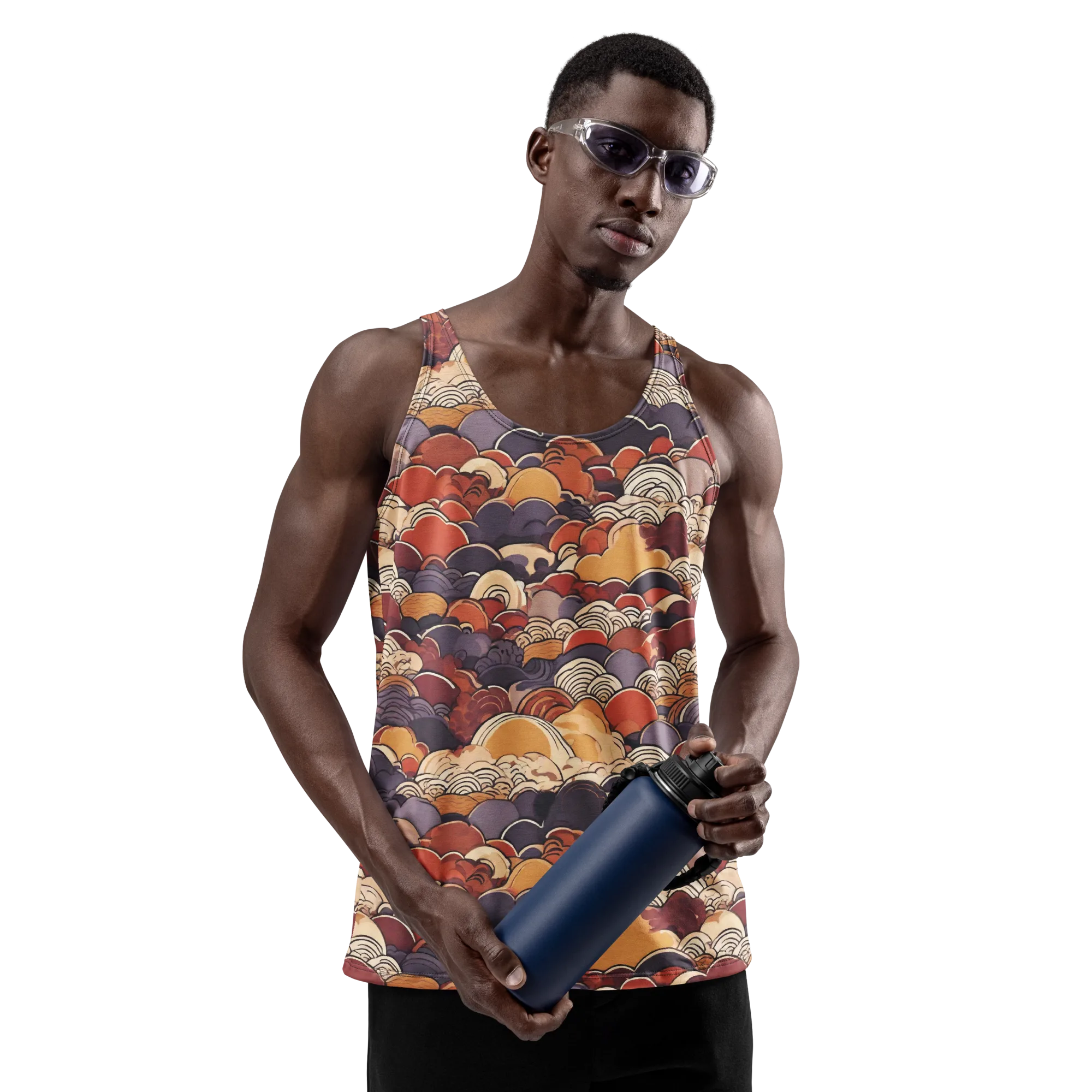 Autumn Wavecrest on Men's Tank Top — Front