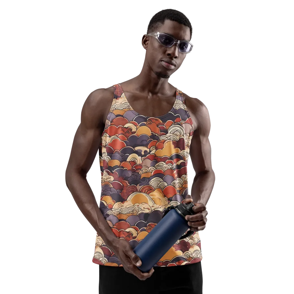 Autumn Wavecrest on Men's Tank Top — Front