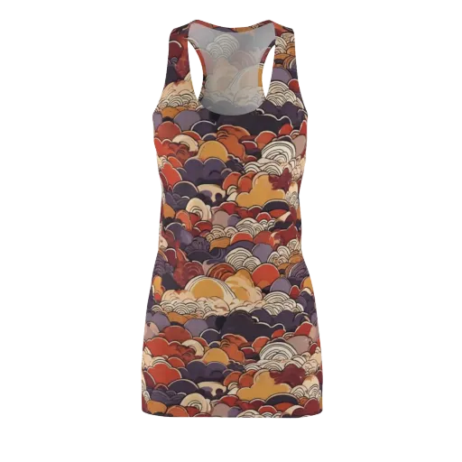 Autumn Wavecrest on a Racerback Dress