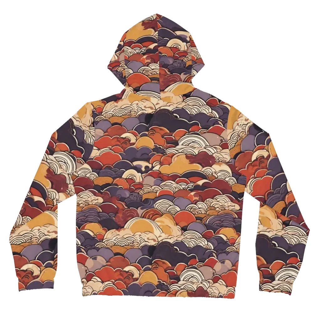 Autumn Wavecrest on Women's Full-Zip Hoodie — Back
