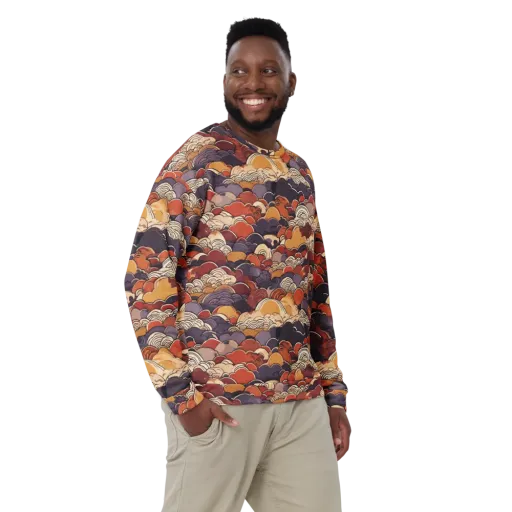 Autumn Wavecrest on a Sweatshirt