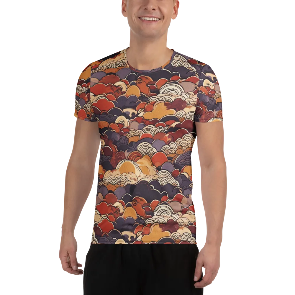 Autumn Wavecrest on Men's Athletic T-Shirt — Front