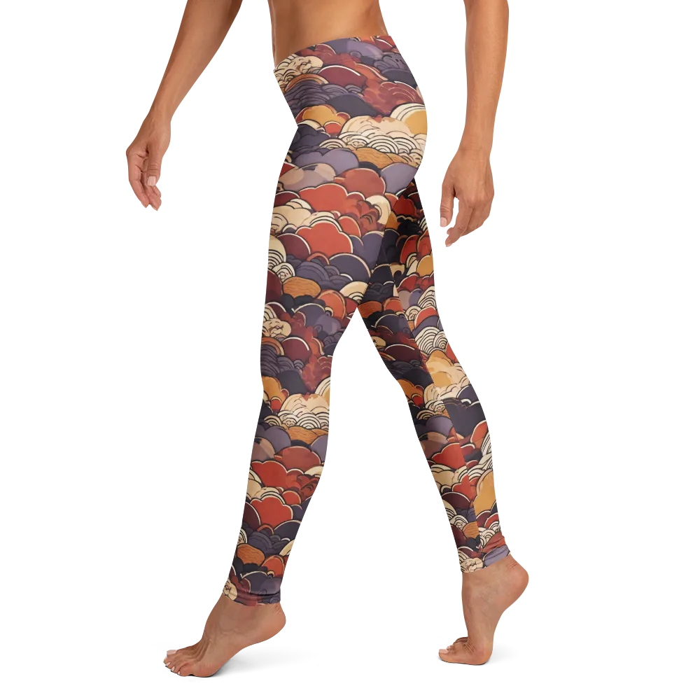 Autumn Wavecrest on Leggings — Left