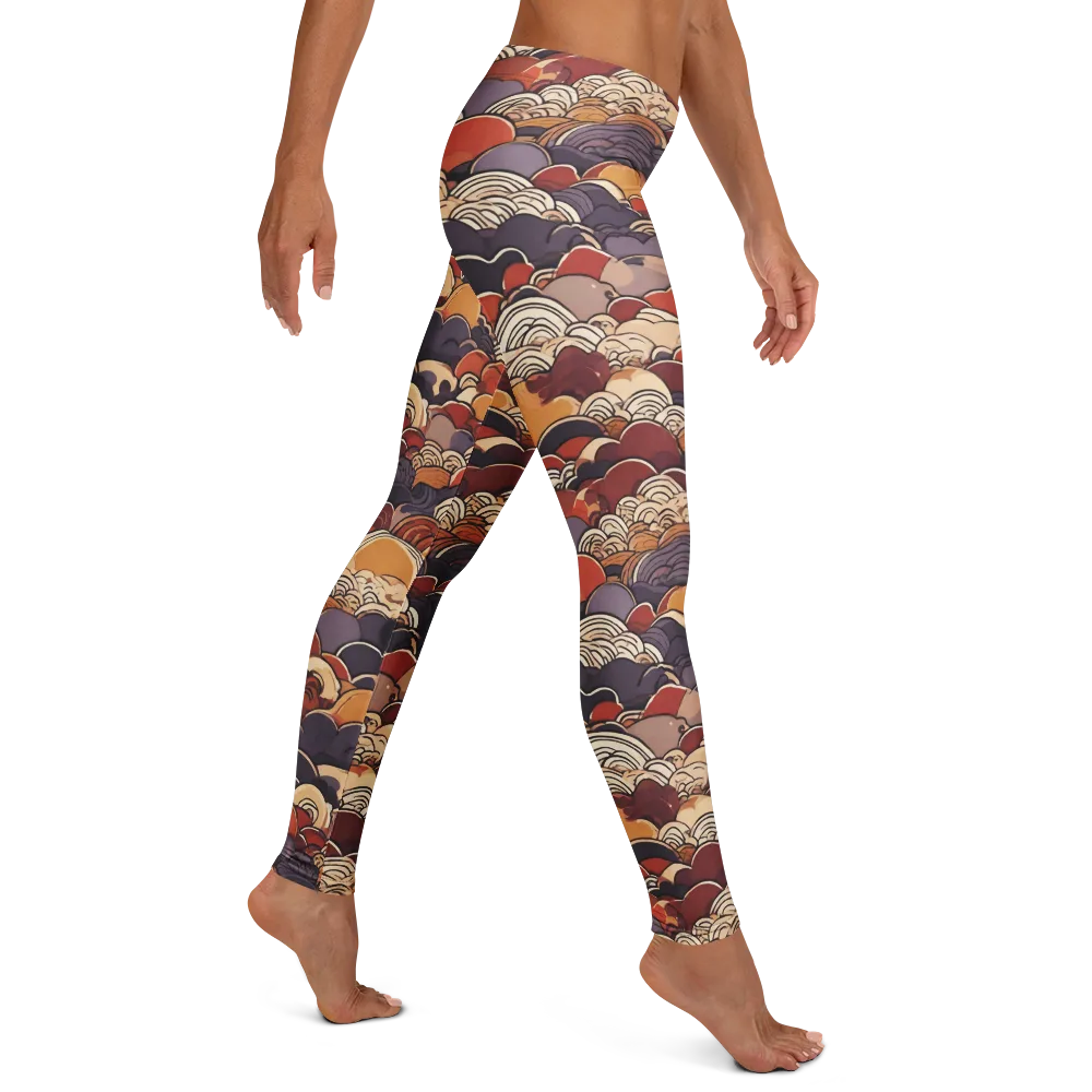 Autumn Wavecrest on Leggings — Right